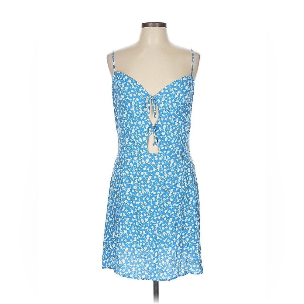 Reformation Blue Floral Dress
